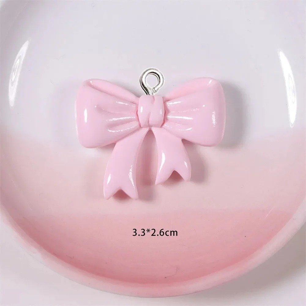 Resin Craft Ideas - 10 stuks snoepkleurige strik harsbedels handgemaakte