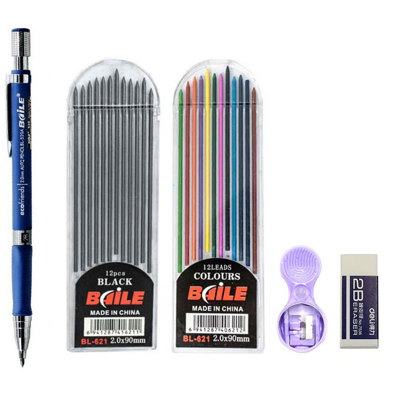 Staedtler Pencil Lumocolor - 2,0 mm mechanische potloodset 2B automatische