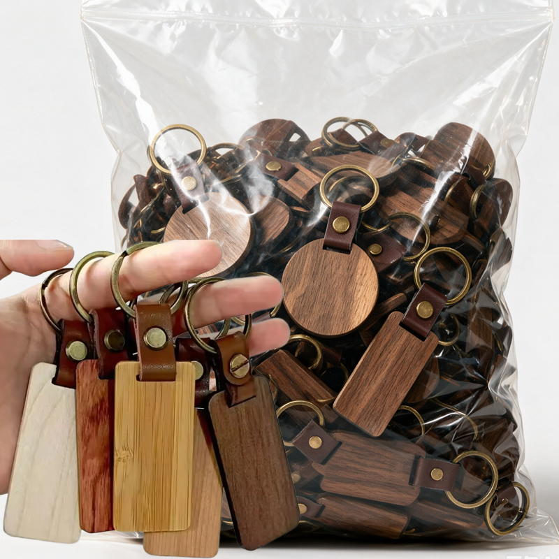 Houten sleutelhanger blanco gr - Wood Ring Blank recensie en prijs