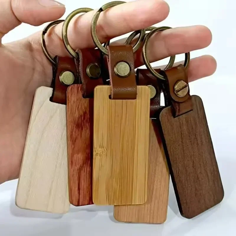 Houten sleutelhanger blanco gr - Wood Ring Blank recensie en prijs