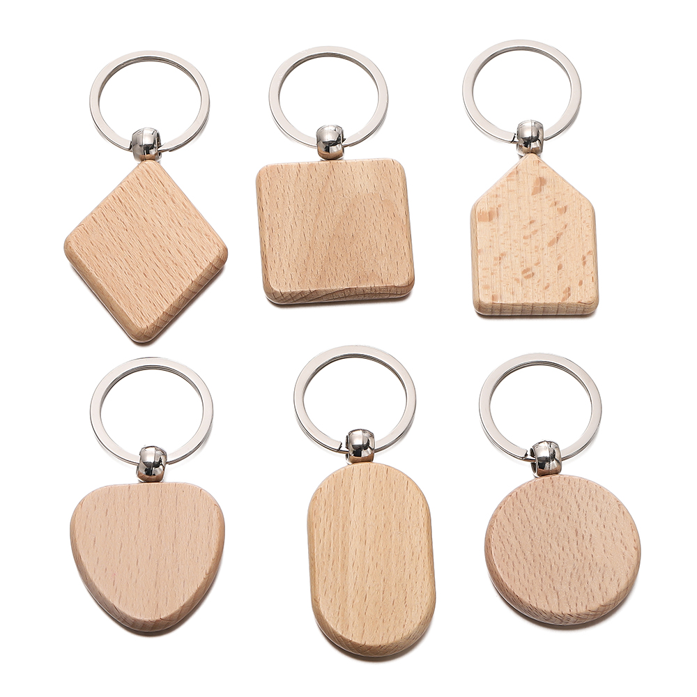 5 stks/partij blanco geometrie - Wood Ring Blank recensie en prijs