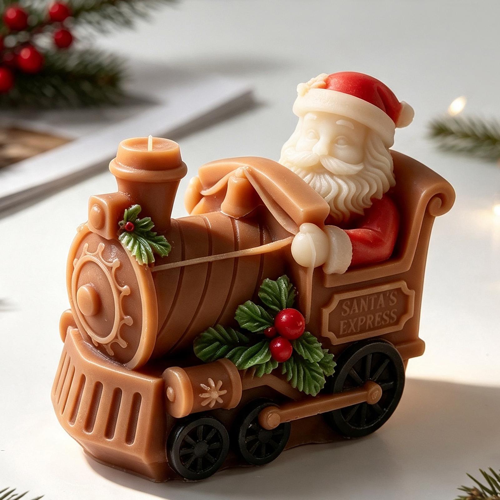Kerstkaarsenmal in treinvorm,  - Resin Craft For Beginners recensie en prijs