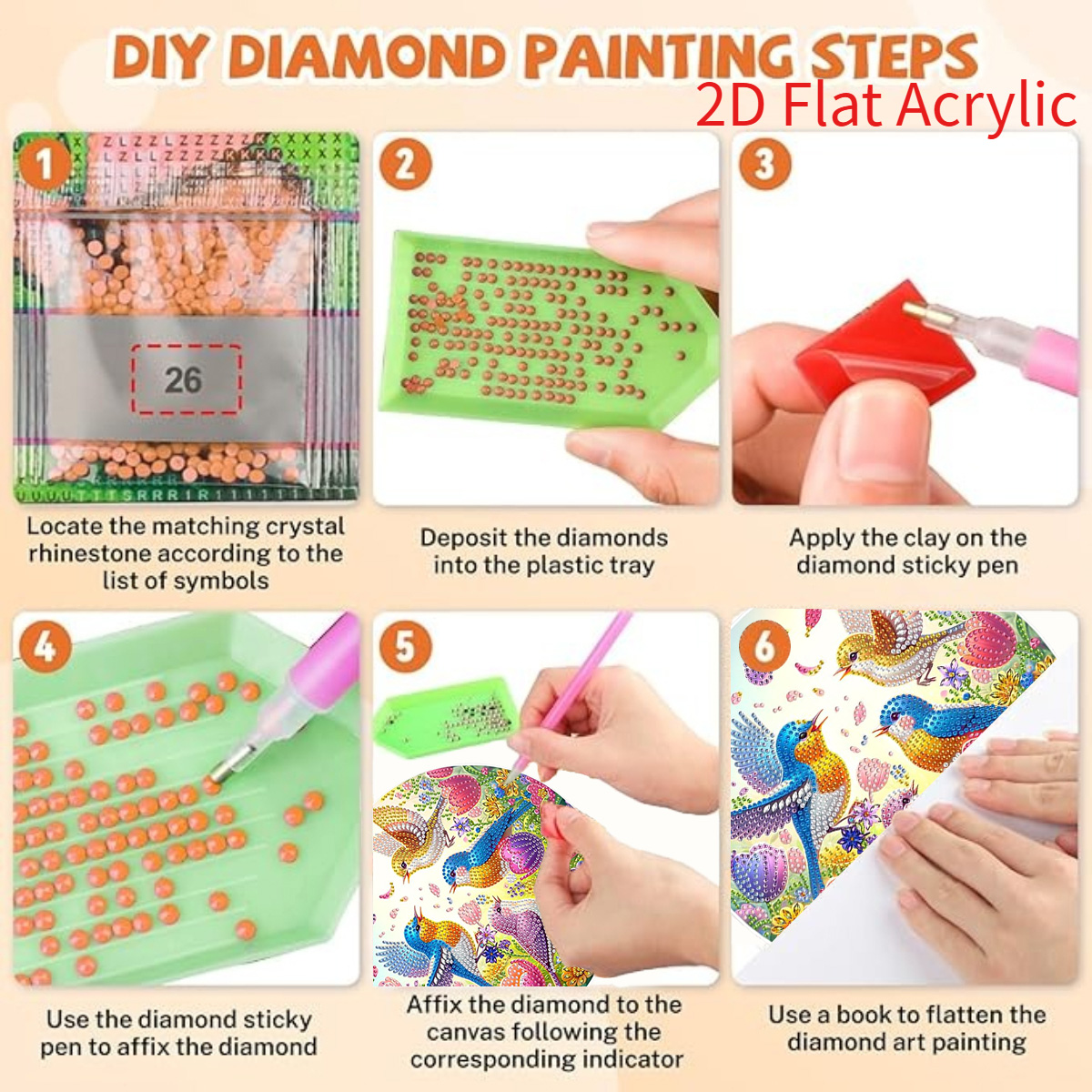 2D plat acryl, 5D DIY diamant  - Resin Craft For Beginners recensie en prijs